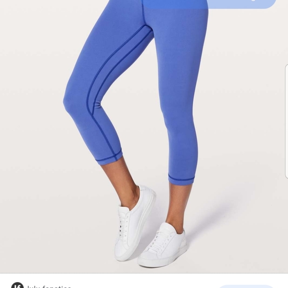 SOLD Lululemon align MORROCAN BLUE crops sz 8 - Picture 2 of 6